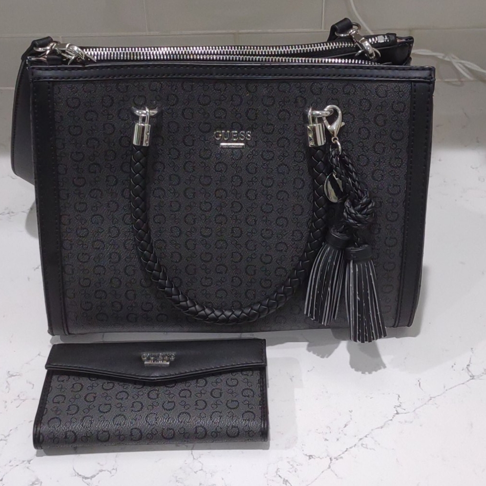 Guess Tassel Bag & Wallet